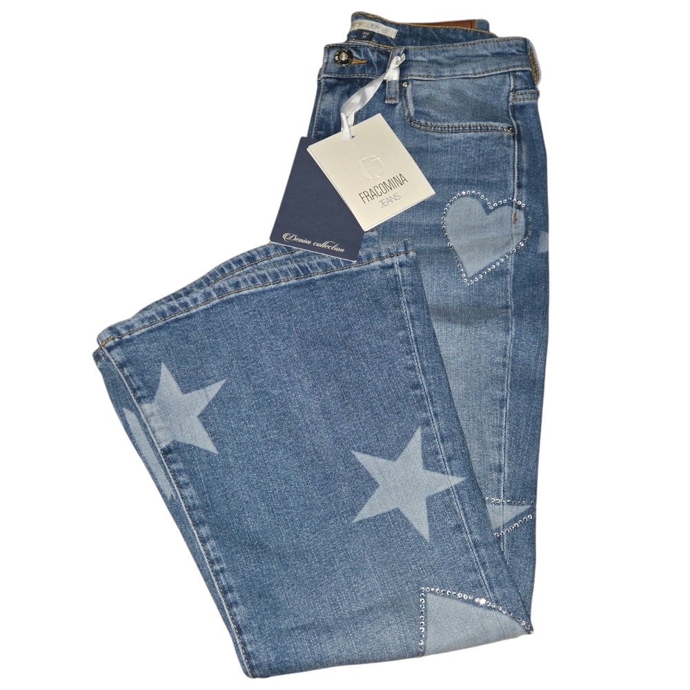 Fracomina Jeans with Star & Heart Detail